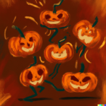 dancing pumpkins